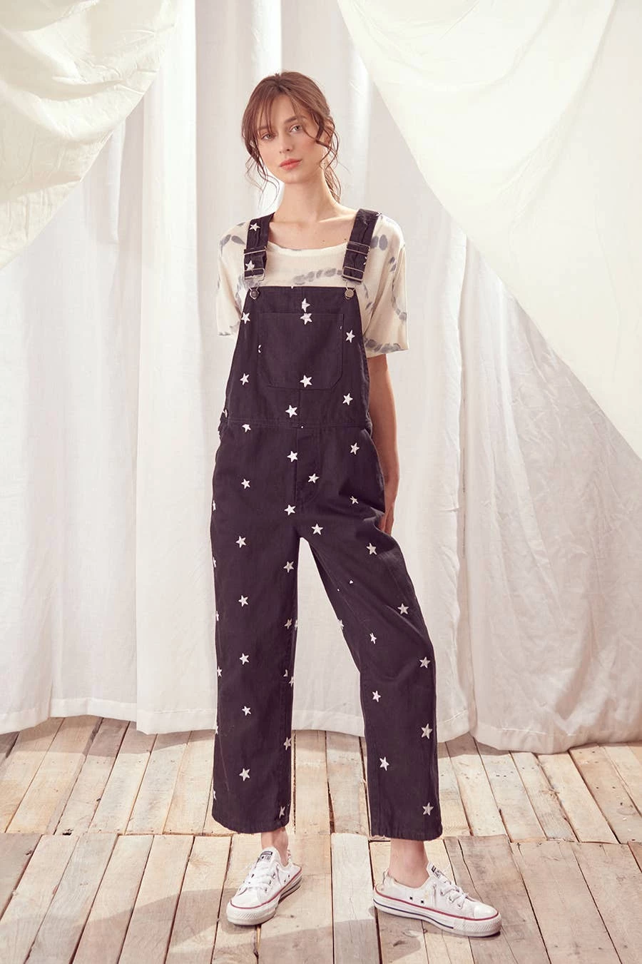 Flash Sale ๐ฅฐ STORIA Embroidered Star Overall Pants ๐ 1 STORIA Embroidered Star Overall Pants