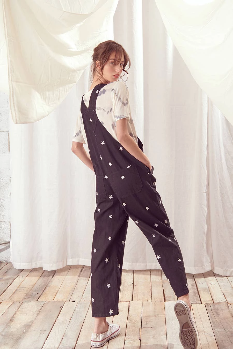 Flash Sale ๐ฅฐ STORIA Embroidered Star Overall Pants ๐ 2 STORIA Embroidered Star Overall Pants