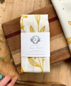 Maija Rebecca Hand Drawn Home Goods Golden Mountain Tea Towel