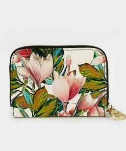 Monarque Magnolia Zippered Wallet