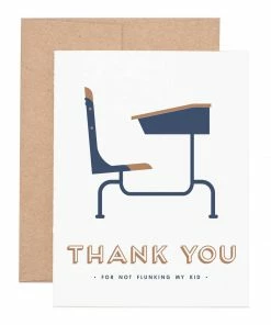 Ruff House Print Shop Flunking My Kid Thank You Greeting Card