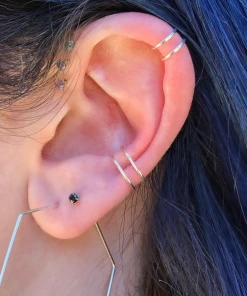 Red Giraffe Designs Double Wire Ear Cuff Clothing, Accessories & Mens