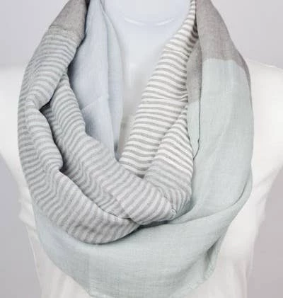 Flash Sale ⌛ Leto Accessories Color Block & Stripe Infinity Scarf 👍 1 Leto Accessories Color Block & Stripe Infinity Scarf