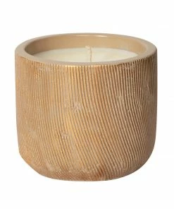 Soy Essentials LLC Amber & Teakwood Concrete Metallic Brushed Candle 15oz