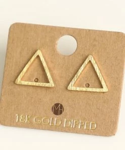 Fame Accessories Triangle Cutout Stud Earrings Clothing, Accessories & Mens