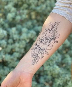 NatureTats Rose Blossom Temporary Tattoo Bath & Body