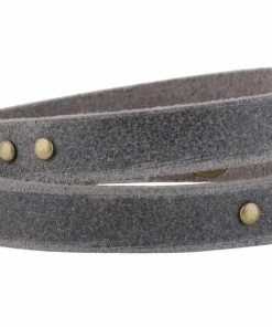 Most Wanted USA Simple Studded Double Wrap Leather Bracelet Clothing, Accessories & Mens