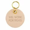 Santa Barbara Design Studio By Creative Brands Leather Pet Tag - Will Work For Treats