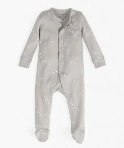 Colored Organics Skylar Footed Footprints Sleeper Baby & Pets