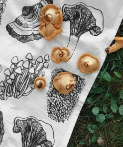 Nature Walk Mushroom Tea Towels