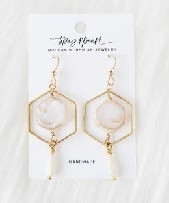 Topaz & Pearl Clothing, Accessories & Mens Charleston Earrings