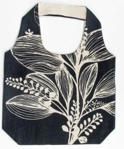 Apple Green Duck Clothing, Accessories & Mens Slub Navy Shopper Bag