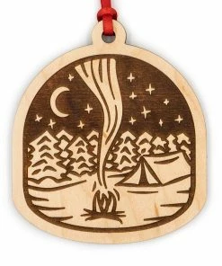 Steamer Lane Design Campfire Wood Ornament Home Goods