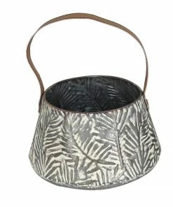 Foreside Home & Garden Vases White Washed Langford Basket