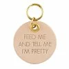 Santa Barbara Design Studio By Creative Brands Leather Pet Tag - Feed Me Baby & Pets