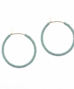 Topaz & Pearl Clothing, Accessories & Mens Solid Seed Bead Hoops