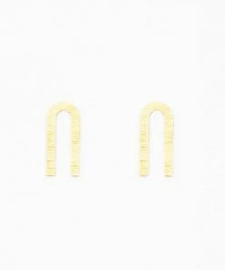 Altiplano Brushed Arch Post Earrings Clothing, Accessories & Mens
