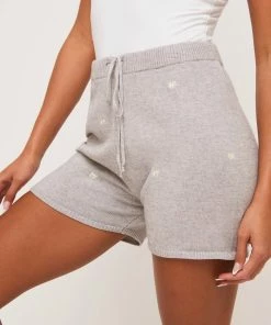 Lush Clothing Floral Embroidered Knit Shorts Clothing, Accessories & Mens