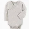 Colored Organics Kai Kimono Footprints Bodysuit Baby & Pets