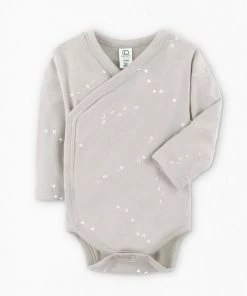 Colored Organics Kai Kimono Footprints Bodysuit Baby & Pets