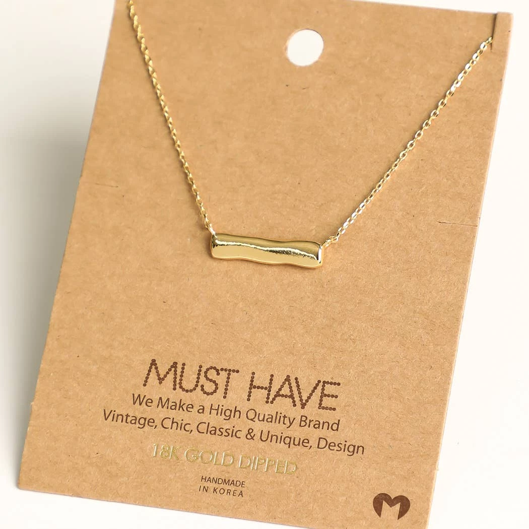 New 🔥 Fame Accessories Bar Pendant Necklace 🔥 1 Fame Accessories Bar Pendant Necklace