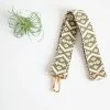 Funky Monkey Fashion Olive & Cream Woven Geo Shoulder Strap