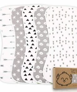 KeaBabies Baby & Pets Greyscape Baby Burp Cloths
