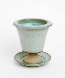 Palmer Planter Company PedGreekSMBlue+Saucer