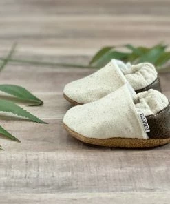 Trendy Baby Mocc Shop Speckled Tan Angled Moccasins