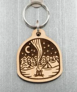 Steamer Lane Design Clothing, Accessories & Mens Campfire Wood Keychain