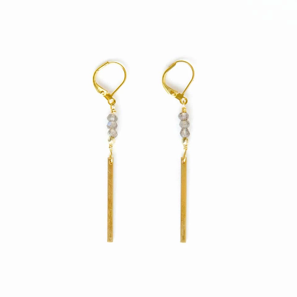 Brand new 🥰 Altiplano Labradorite And Bar Earring Clothing, Accessories & Mens 🤩 1 Altiplano Labradorite And Bar Earring Clothing, Accessories & Mens