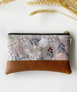 September Skye Bags & Accessories Coin Purse In Light Gray Floral