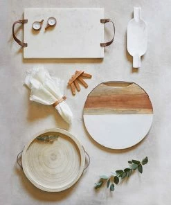 Santa Barbara Design Studio By Creative Brands Leather Napkin Ring - Natural Kitchen & Bar