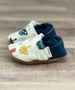 Trendy Baby Mocc Shop Navy Mushroom Moccasins