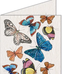 Koru Street Butterfly Growing Paper Greeting Card