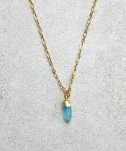 DaniAWESOME Blue Chalcedony Talisman Choker