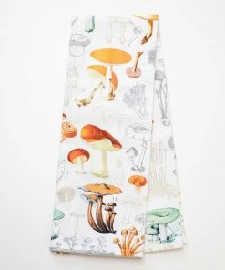 Cognitive Surplus Mushrooms Printed Tea Towel Kitchen & Bar