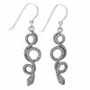 Tiger Mountain Jewelry Slithering Snake Sterling Silver Dangle Earrings Clothing, Accessories & Mens