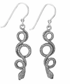 Tiger Mountain Jewelry Slithering Snake Sterling Silver Dangle Earrings Clothing, Accessories & Mens