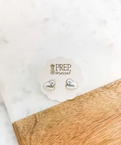 Prep Obsessed Wholesale Long Haired Cat Pet Enamel Stud Earrings