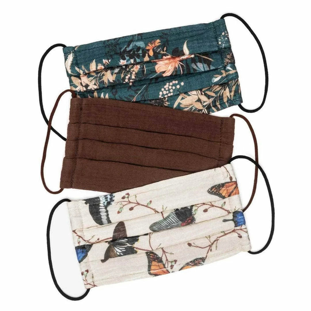 Best Pirce 😀 KITSCH Cotton Mask 3pc Set - Butterfly Body ⌛ 1 KITSCH Cotton Mask 3pc Set - Butterfly Body