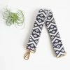 Funky Monkey Fashion Navy & Cream Geo Woven Shoulder Strap Clothing, Accessories & Mens
