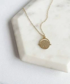 Red Giraffe Designs Constellation Coin Charm Necklace