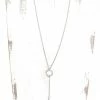 Panache Accessories Silver & Circle Lariat Necklace Clothing, Accessories & Mens