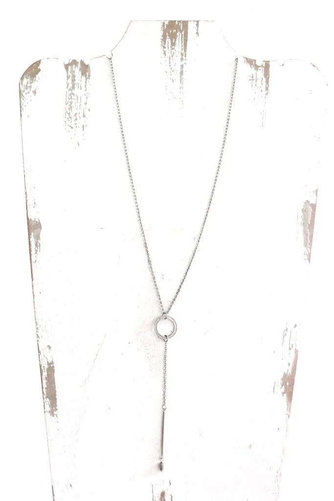 New ๐งจ Panache Accessories Silver & Circle Lariat Necklace Clothing, Accessories & Mens โญ 1 Panache Accessories Silver & Circle Lariat Necklace Clothing, Accessories & Mens