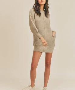 Lush Clothing Barley Hooded Knit Dress