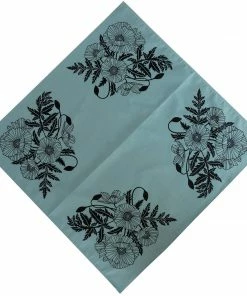 Bird Mafia Poppies Bandana Clothing, Accessories & Mens