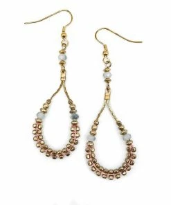 Anju Jewelry Clothing, Accessories & Mens Sachi Thread Gold Metallic Drop Earrings