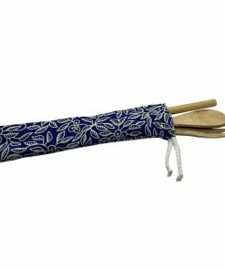 VIE Reusable Bamboo Cutlery Set In A Batik Pouch