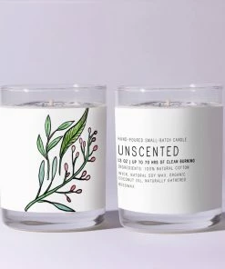 Just Bee Cosmetics Unscented Candles Home Goods